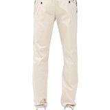 Pantalone chino in cotone stretch taupe