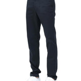 Pantalone chino in cotone stretch blu