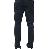 Pantalone chino in cotone stretch blu