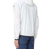 Giubbino con zip e cappuccio farrin bianco