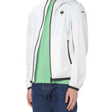 Giubbino con zip e cappuccio farrin bianco