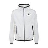 Giubbino con zip e cappuccio farrin bianco