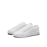 Sneakers low top lace up bianco