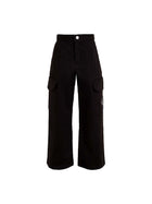 Pantalone teen cargo utility nero
