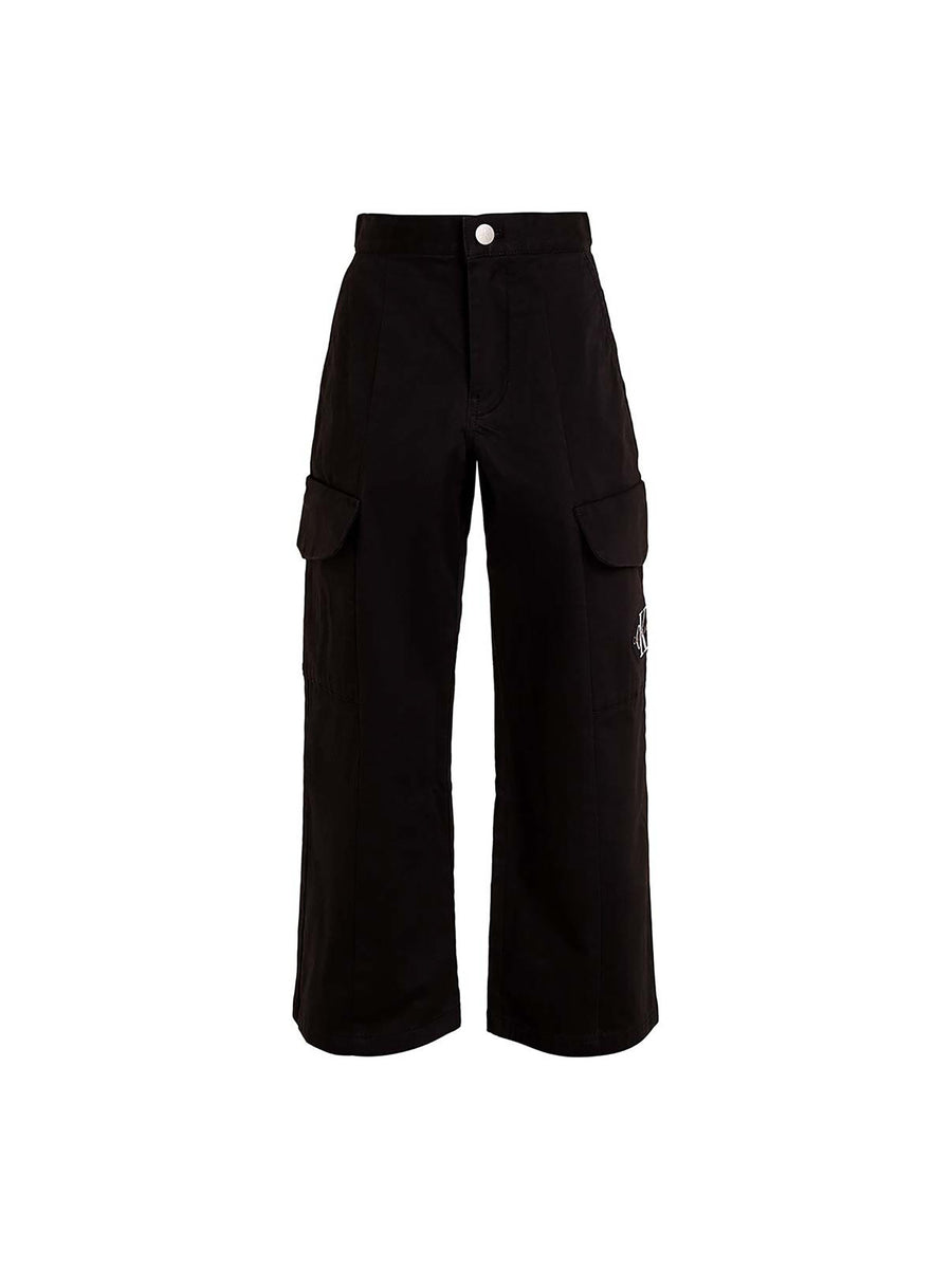 Pantalone teen cargo utility nero