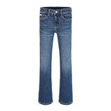 Jeans kids a zampa in denim scuro