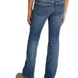 Jeans kids a zampa in denim scuro