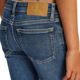 Jeans kids a zampa in denim scuro