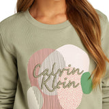 Felpa teen multi graphic verde