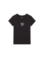 T-shirt teen slim fit logo handwriting nero
