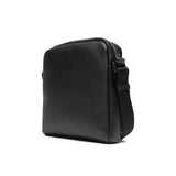 Tracolla AOP stile messenger con logo allover nero