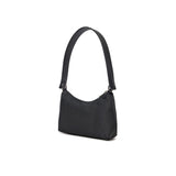 Borsa a spalla sleek in tessuto nero