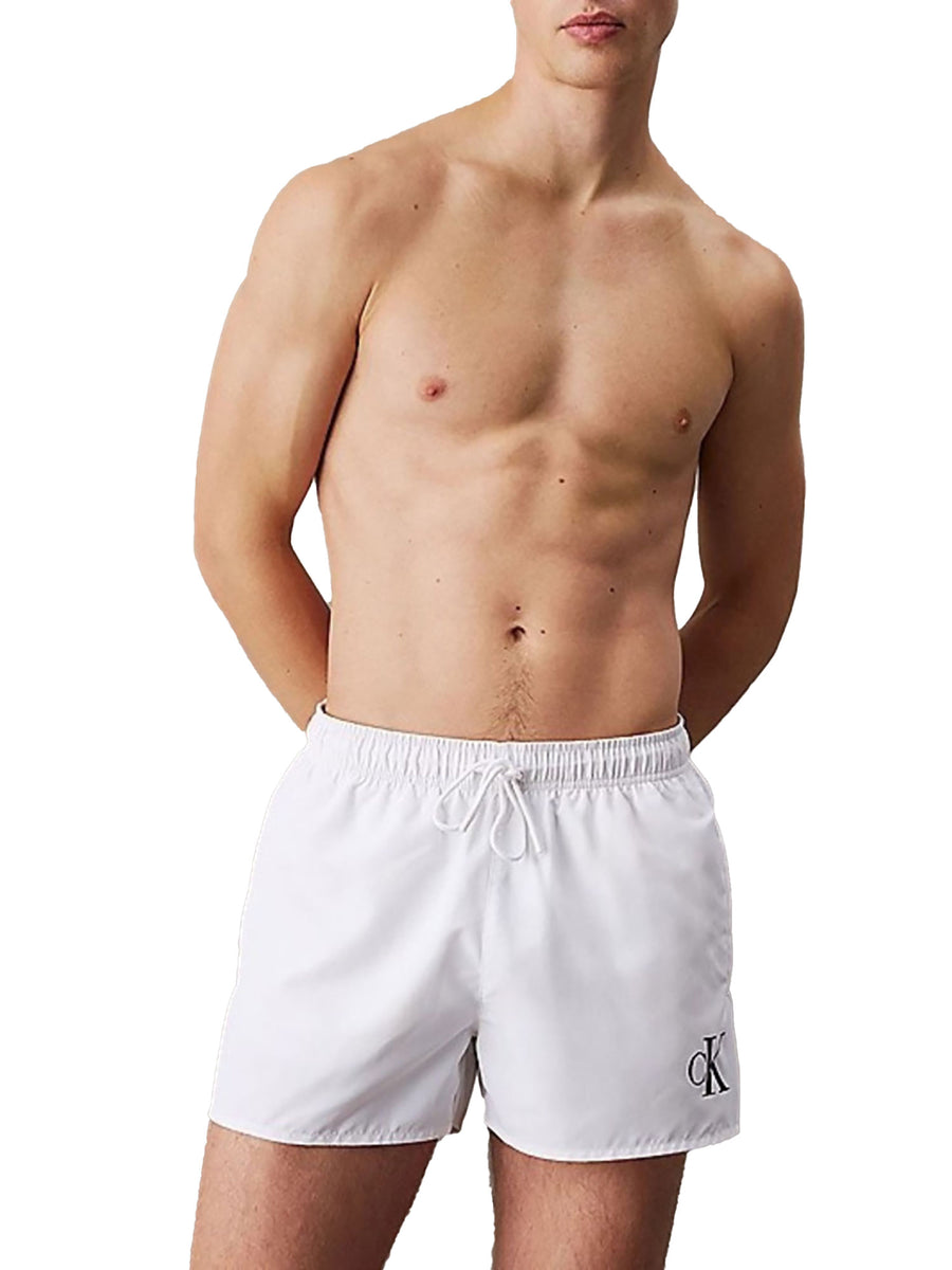 Boxer mare short drawstring bianco