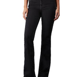 Jeans modello bootcut skinny in black denim