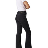 Jeans modello bootcut skinny in black denim