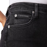 Jeans modello bootcut skinny in black denim