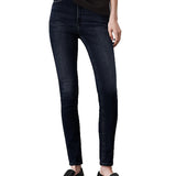 Jeans vita alta modello skinny in black denim