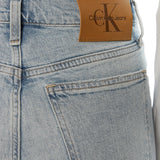 Jeans authentic modello a zampa in denim chiaro