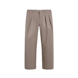 Pantalone modello wide leg tailored taupe