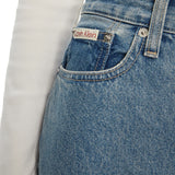 Jeans barrel in denim medio