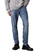 Jeans slim taper denim medio