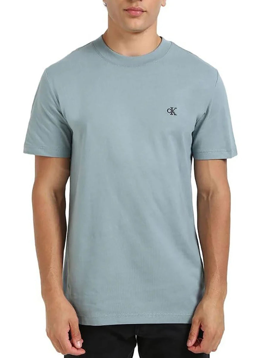 T-shirt con logo indaco
