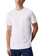 T-shirt heavy regular fit logo monogram sul petto bianco