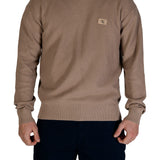 Girocollo texture lavorata taupe