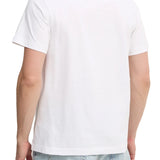 T-shirt logo label regular fit avorio