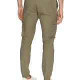 Pantalone cargo ripstop skinny fit verde