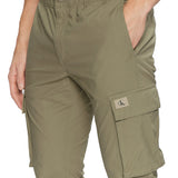 Pantalone cargo ripstop skinny fit verde