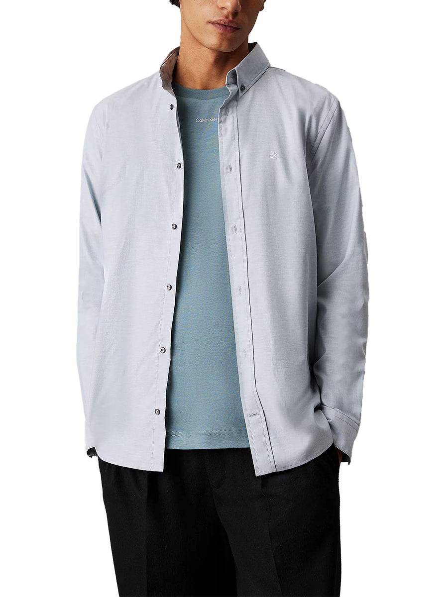 Camicia regular fit Oxford celeste