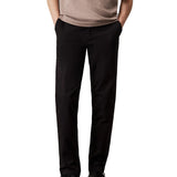 Pantalone chino slim fit modern in twill di cotone nero