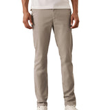 Pantalone modello chino in twill kaki