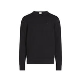 Girocollo manica lunga waffle texture nero