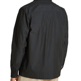 Giacca overshirt con bottoni e tasche sul petto nero