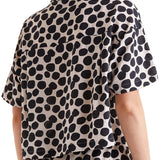 Camicia stampa pois bianco/nero
