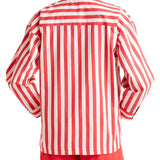 Camicia bastoncino bianco/rosso