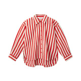 Camicia bastoncino bianco/rosso