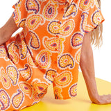 Blusa stampa paisley fantasia