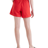 Shorts con pences rosso