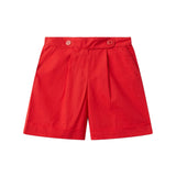 Shorts con pences rosso