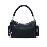 Shoulder bag half habana nero