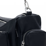 Shoulder bag half habana nero