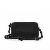 Borsa con zip e tracolla Julia nero