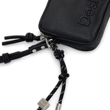 Borsa con zip e tracolla Julia nero