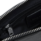 Borsa con zip e tracolla Julia nero