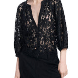 Blusa in pizzo Musas nero