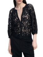 Blusa in pizzo Musas nero