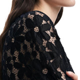 Blusa in pizzo Musas nero